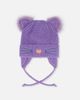 Deux par Deux Deux par Deux Winter Cat Ears Fleece-Lined Chin Tie Knit Hat - 1