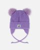 Deux par Deux Deux par Deux Winter Cat Ears Fleece-Lined Chin Tie Knit Hat - 3