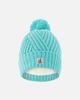 Deux par Deux Deux par Deux Winter Chevron Fleece-Lined Pompom Knit Hat - 1