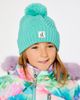 Deux par Deux Deux par Deux Winter Chevron Fleece-Lined Pompom Knit Hat - 2