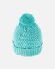 Deux par Deux Deux par Deux Winter Chevron Fleece-Lined Pompom Knit Hat - 3