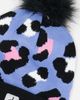 Deux par Deux Deux par Deux Winter Leopard Jacquard Fleece-Lined Pompom Knit Hat - 4