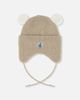 Deux par Deux Deux par Deux Winter Teddy Ears Fleece Lined Knit Hat with Chin Ties - 3