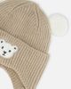 Deux par Deux Deux par Deux Winter Teddy Ears Fleece Lined Knit Hat with Chin Ties - 4