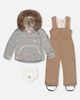 Deux par Deux Deux par Deux Woodland Creatures Two Piece Coat Pants & Neckwarmer Snowsuit - 1