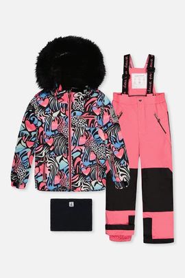 Deux par Deux Deux par Deux Zebra Play Jacket & Reinforced Pants Two Piece Snowsuit