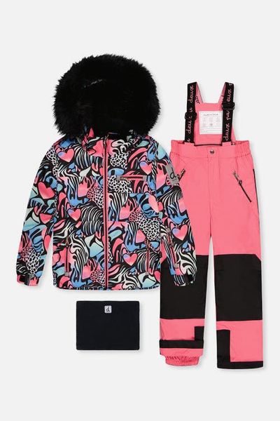 Deux par Deux Deux par Deux Zebra Play Jacket & Reinforced Pants Two Piece Snowsuit