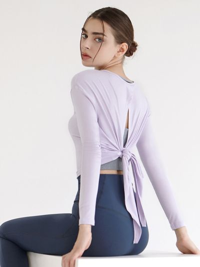 DEVIWEAR DEVI-T0069 Pilates Farfalla Long Sleeve_Lavender