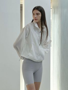 DEVIWEAR Fine String Cropped Lightweight Yoga Jacket [Beige] (DEVI-O0019)