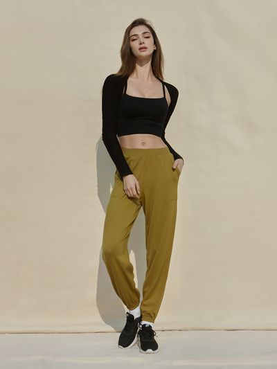 DEVIWEAR Oversize Jogger Leggings (Olive)