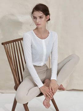 DEVIWEAR Yoga Clothing DEVI-O0006-White Pilates Cardigan
