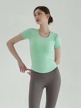 DEVIWEAR Yoga Outfit DEVI-T0019-Pastel Green Pilate