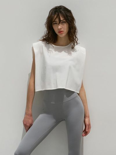 DEVIWEAR Yoga Outfit DEVI-TS0031-White Pilates Doub