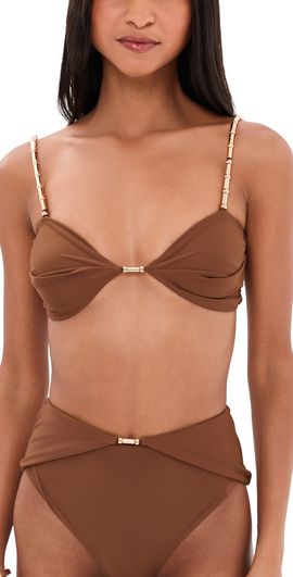 Devon Windsor Devon Windsor Emmie Bikini Top Umber