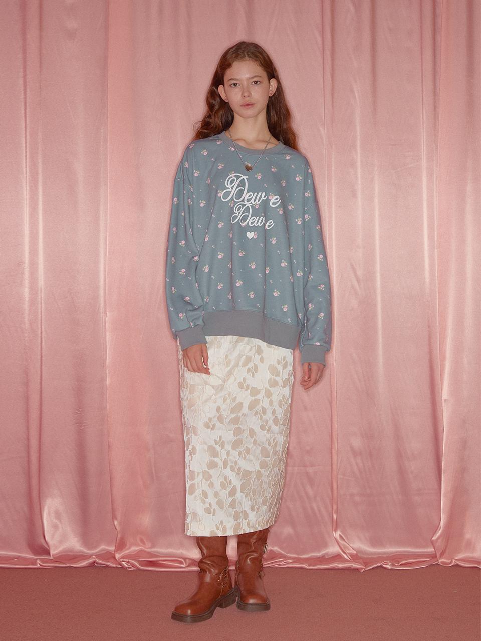 DEW E DEW E Jacquard skirt_beige