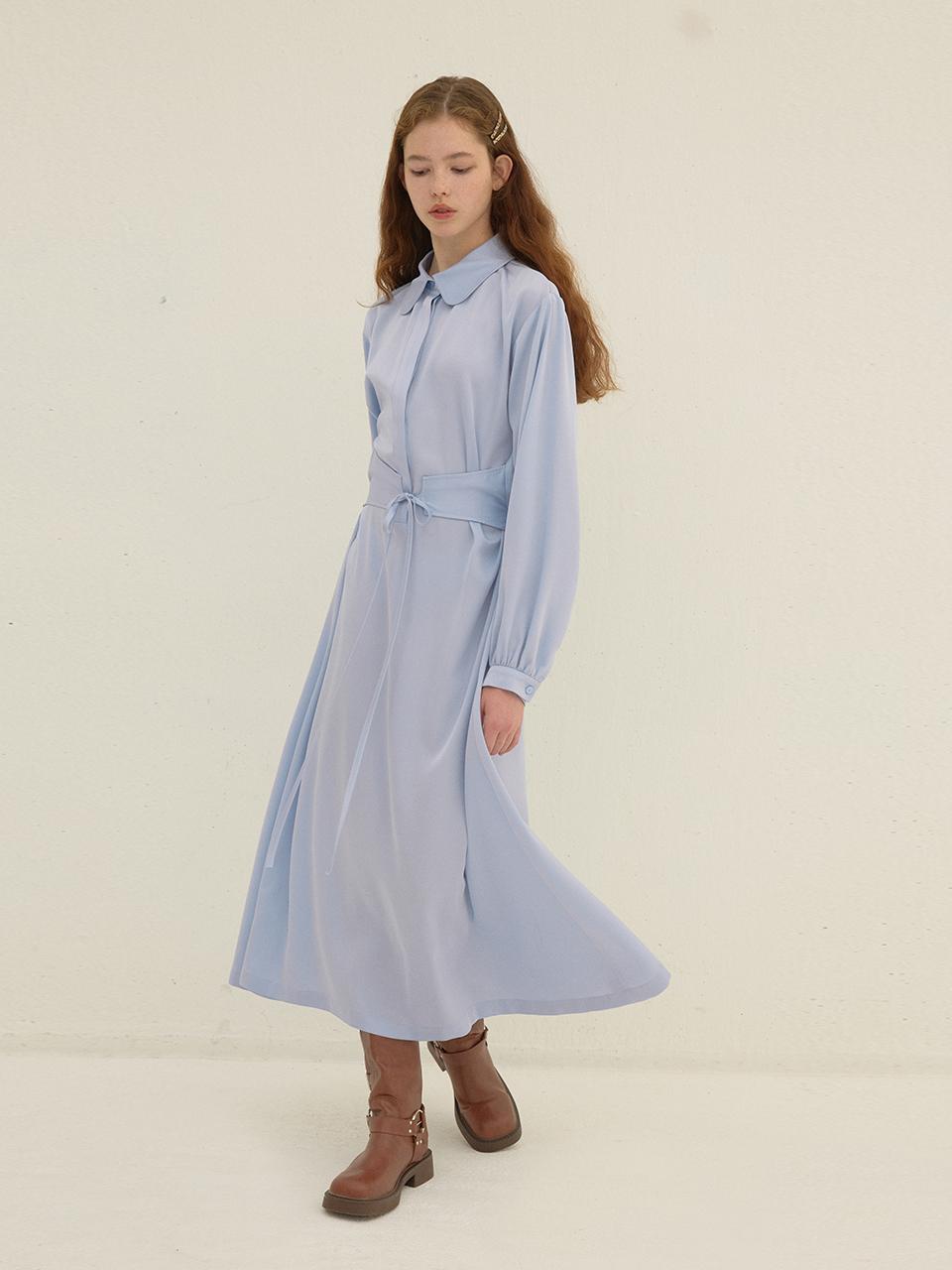 DEW E DEW E Long Shirt Dress_Blue
