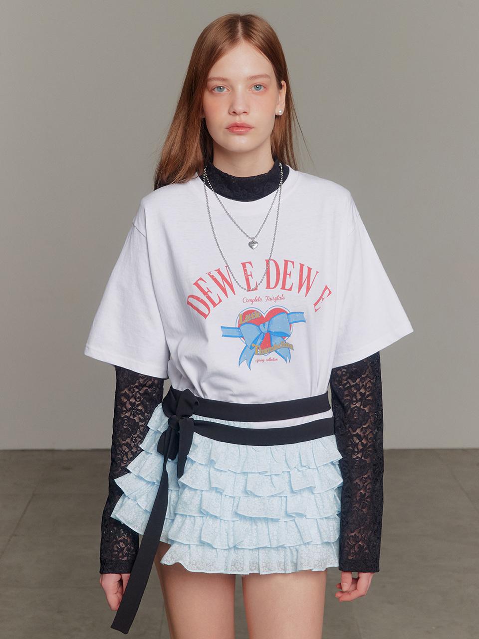 DEW E DEW E Ribbon Top - White