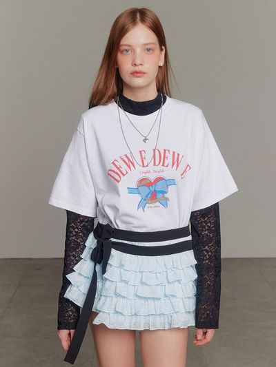 DEW E DEW E Ribbon Top - White
