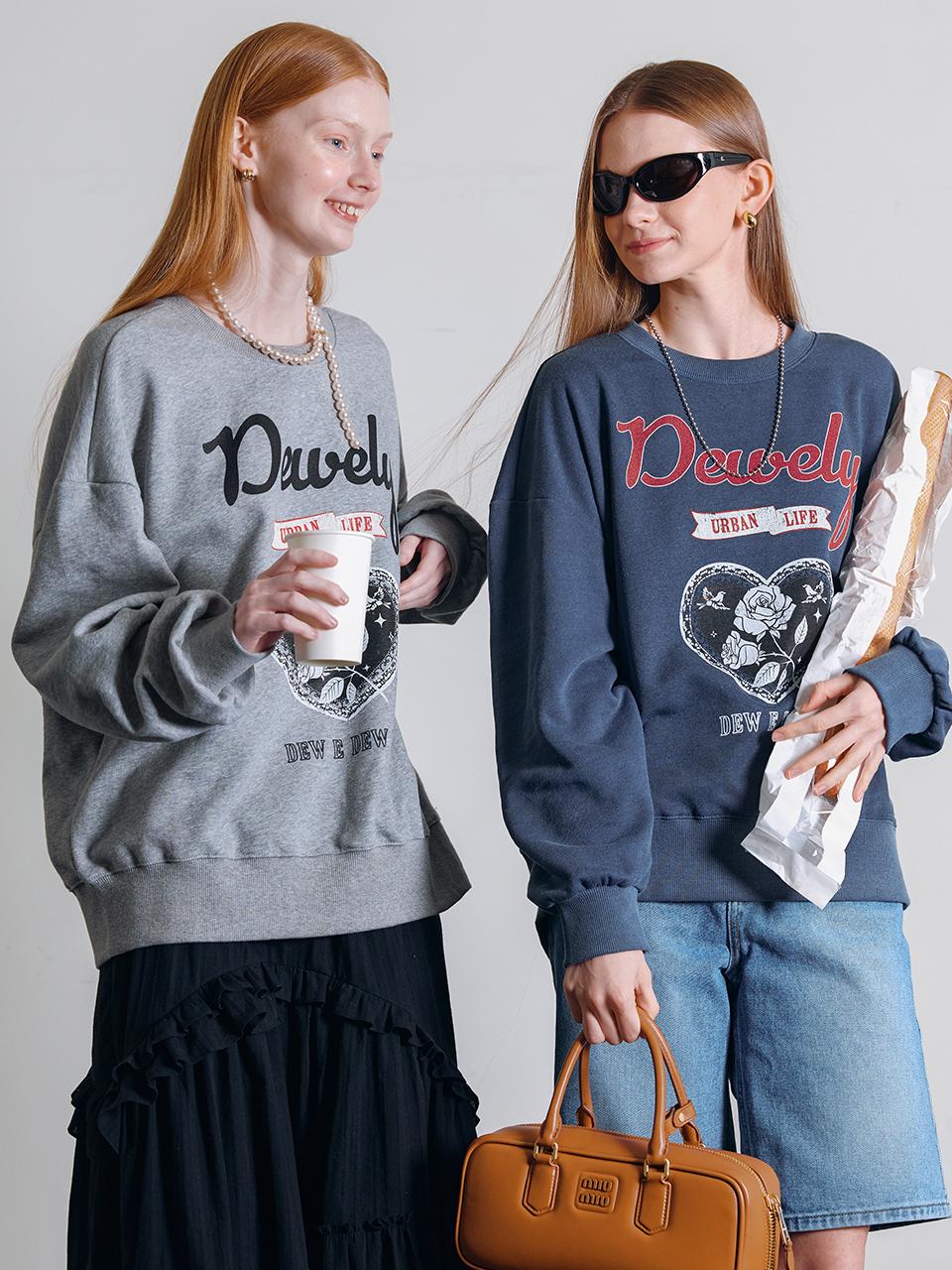 DEW E DEW E Vintage Oversized Terry Daily Sweatshirt