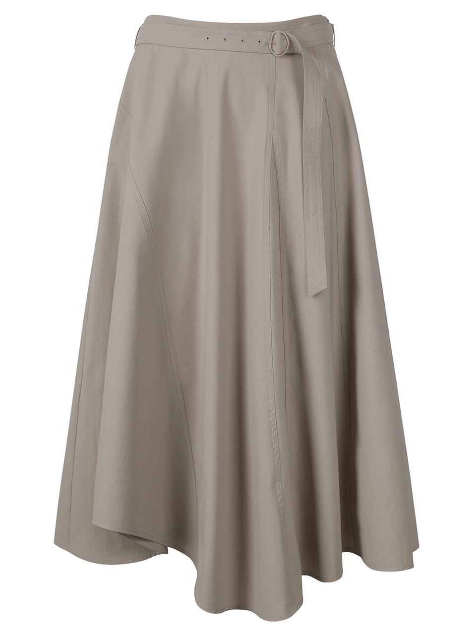 DEWL Belted Flare Long Skirt [BE] (L251PSD010)