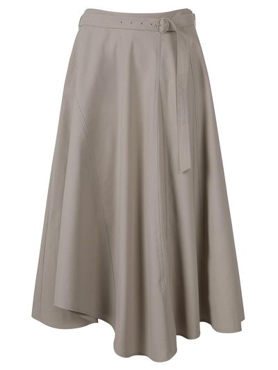 DEWL Belted Flare Long Skirt [BE] (L251PSD010)