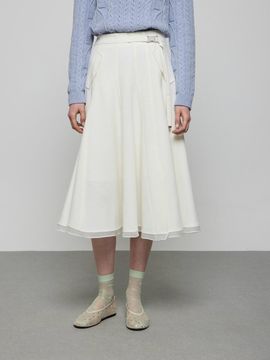 DEWL Boucl Flare Maxi Skirt [IV] (D251MSD008)