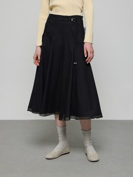 DEWL Boucl Flare Skirt [BK] (D251MSD008)