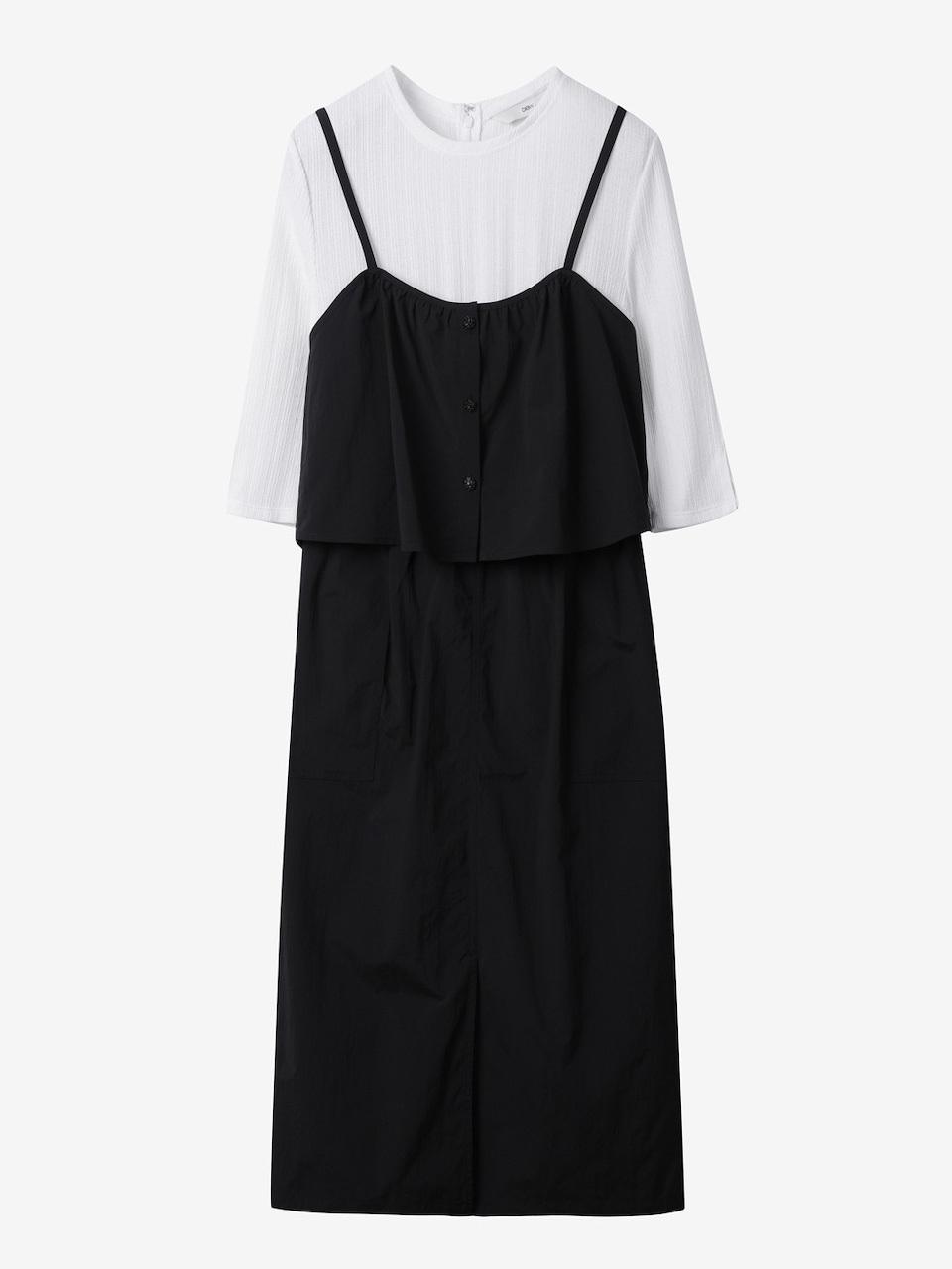 DEWL Bustier Layered Dress (L252PSE032) [Black]
