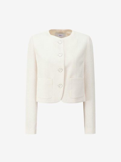 DEWL Collarless Tweed Jacket [DUEL] (CR L252MSF031)