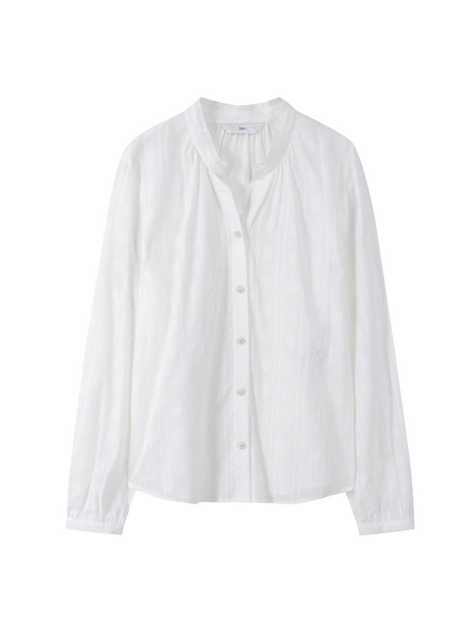 DEWL Diamond Pattern Blouse DUEL [White] (L251PSC014)