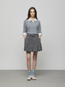 DEWL Drawstring Check Pattern Shorts [Gray] (D252MSA039)
