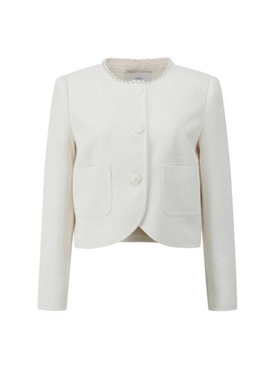 DEWL [DUEL] Beading Point Tweed Blazer (L251PSF014)
