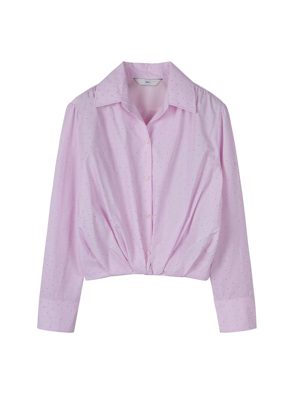 DEWL [DUEL] Beading Pointed BANDING Shirt [PK] (L251PSC015)