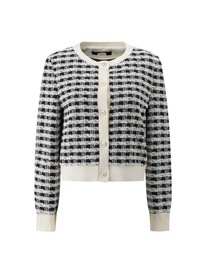 DEWL DUEL Check Pattern Jacket & Sleeveless Set Blazer [Black] (L251PSF006)