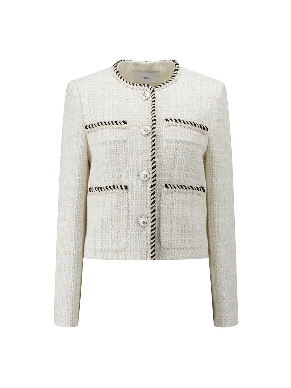 DEWL DUEL Color Mix Braid Tweed Blazer (L251MSF007)