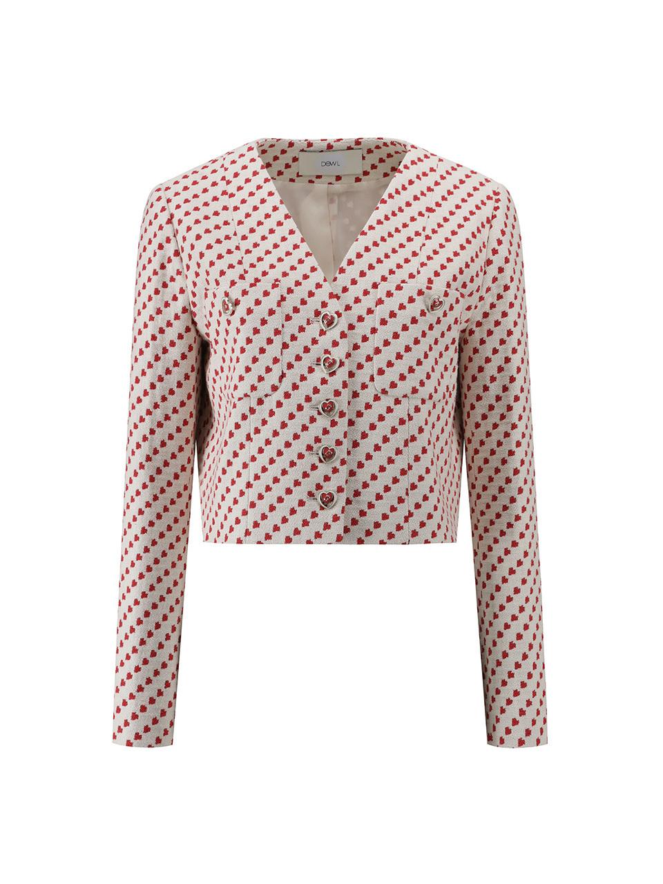DEWL DUEL Heart Blazer (L251MSF003) [Red]