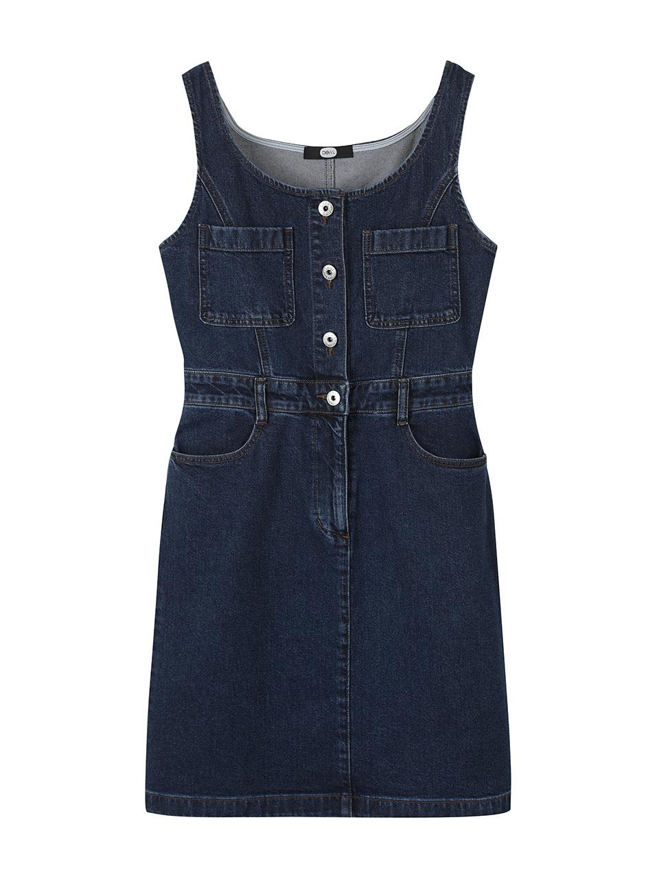DEWL [DUEL] Sleeveless Denim Dress (L251PSE401)