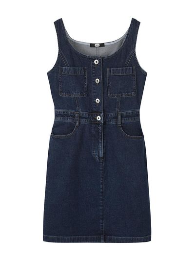 DEWL [DUEL] Sleeveless Denim Dress (L251PSE401)