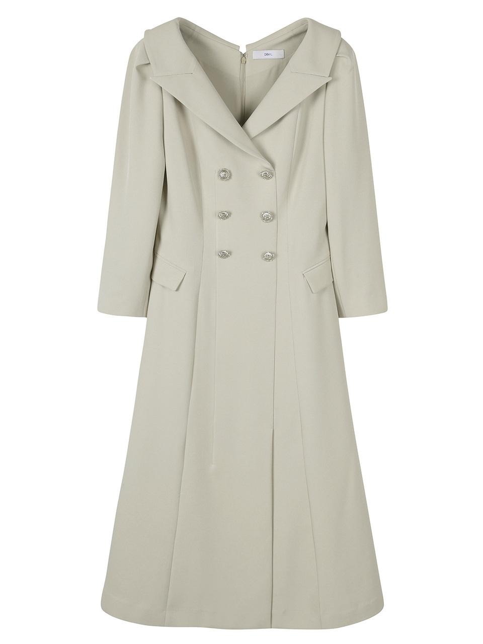 DEWL DUEL Three-Quarter Sleeve Double Dress [BE] (L251PSE008)