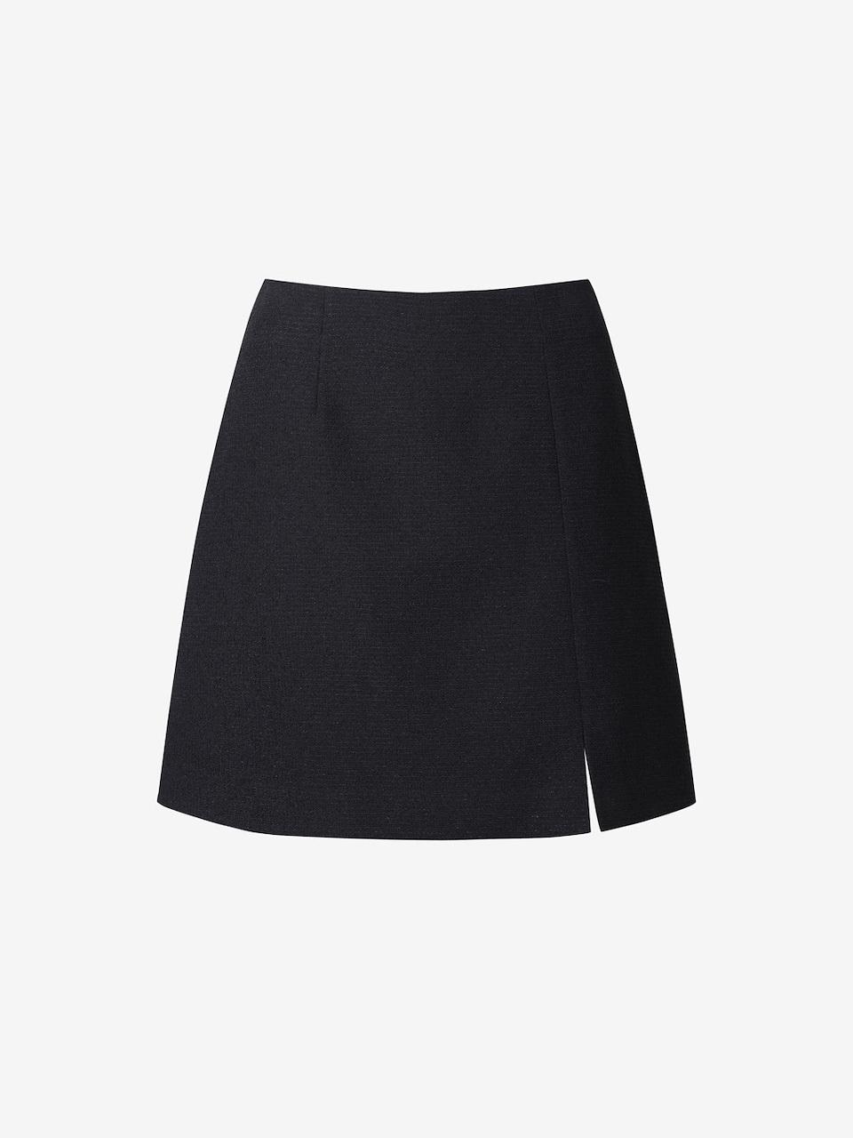DEWL DUEL Tweed Mini Skirt [BK] (L252MSD031)