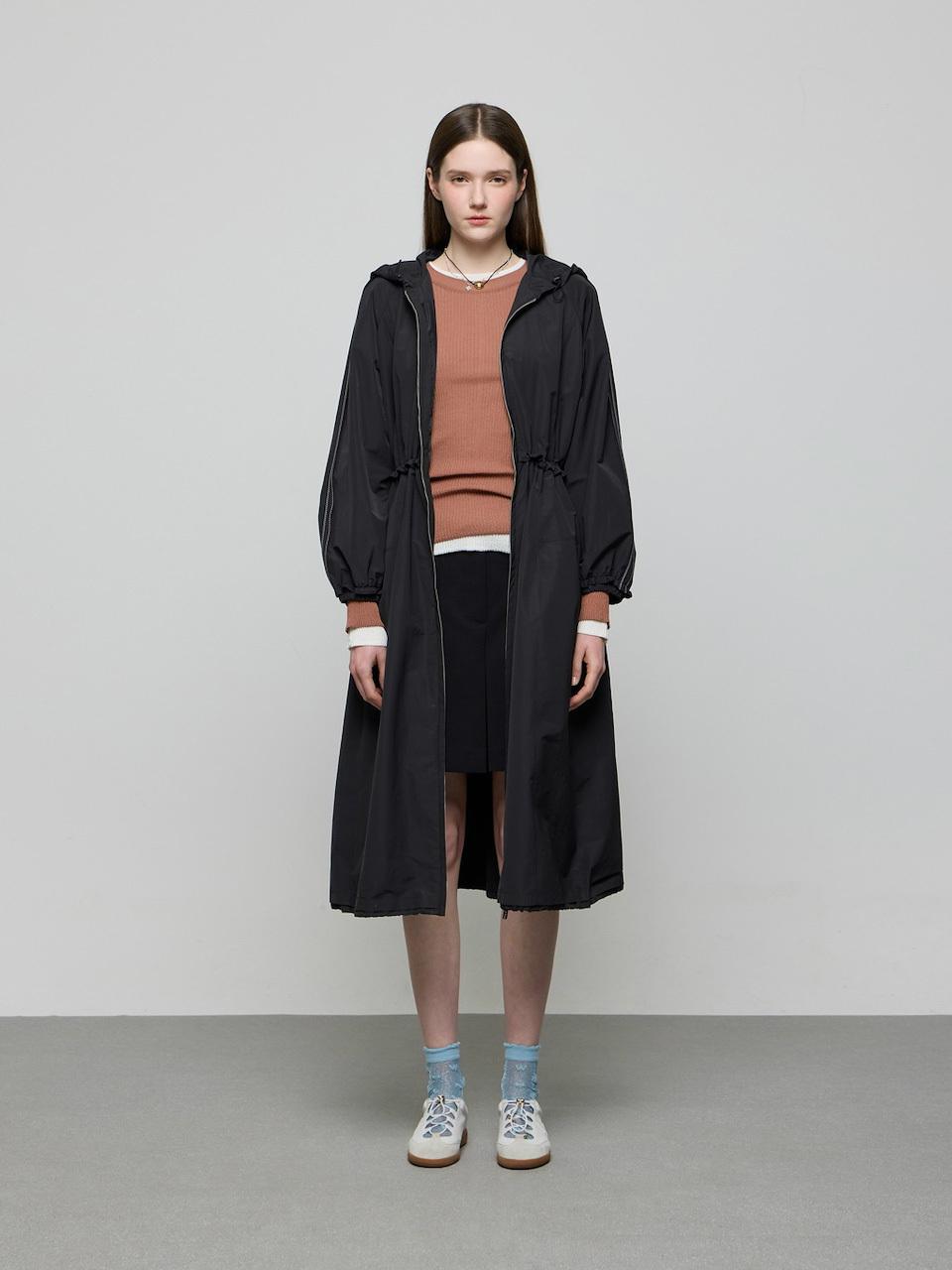 DEWL Hooded Zip-up Two-way Dress [BK] (D251MSE008)