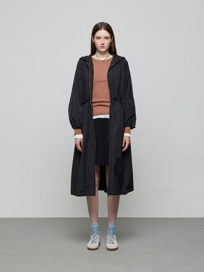 DEWL Hooded Zip-up Two-way Dress [BK] (D251MSE008)