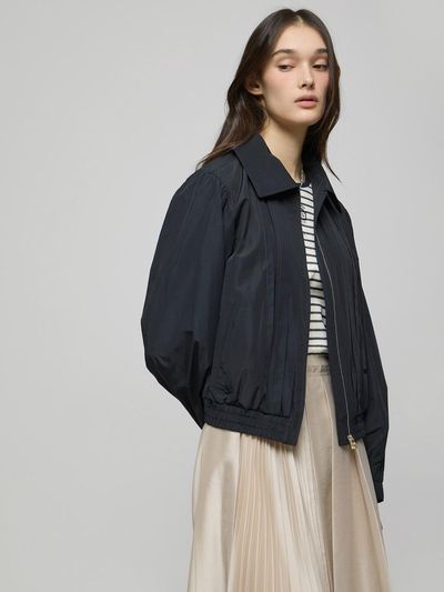 DEWL Pin-tuck Blouson Jumper Jacket [DN] (D252MSJ036)