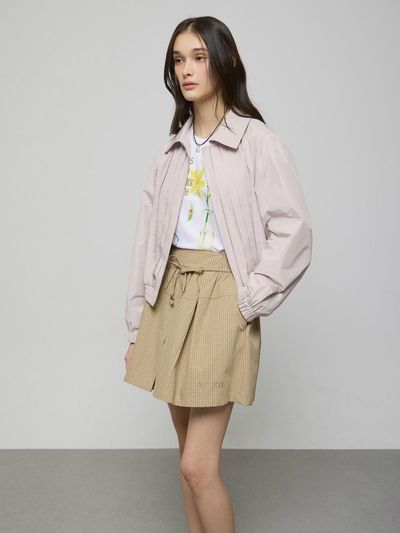 DEWL Pin-tuck Blouson Jumper Jacket [PK] (D252MSJ036)