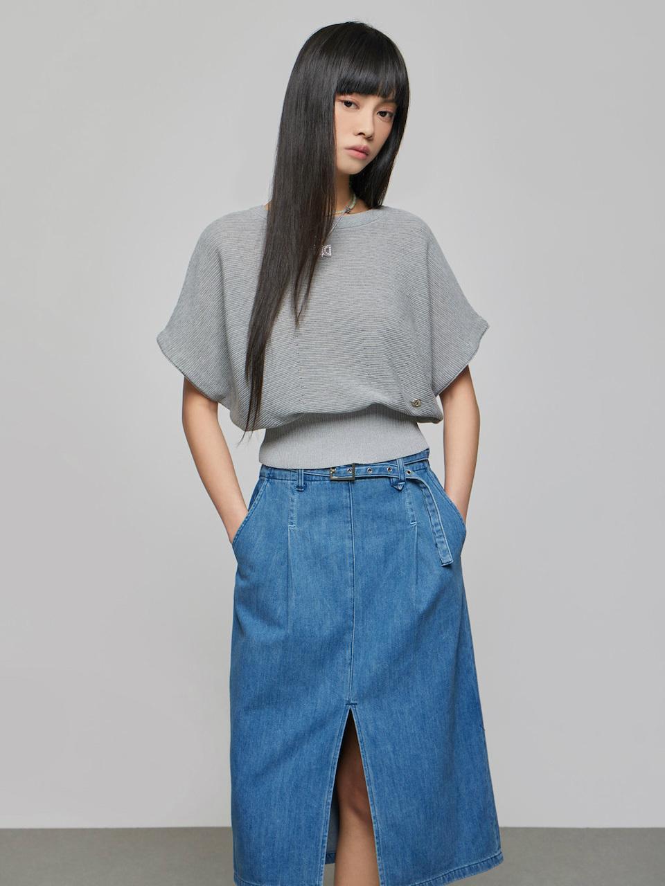 DEWL Raglan Knit Pullover Sweater (D252KSK042)