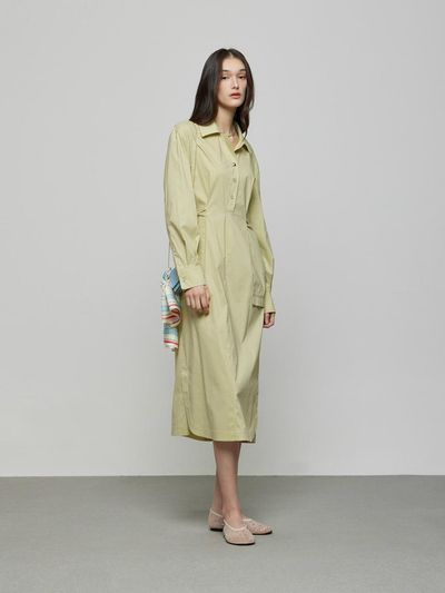 DEWL Side Strap Shirt-Style Dress (YG D252MSE040)