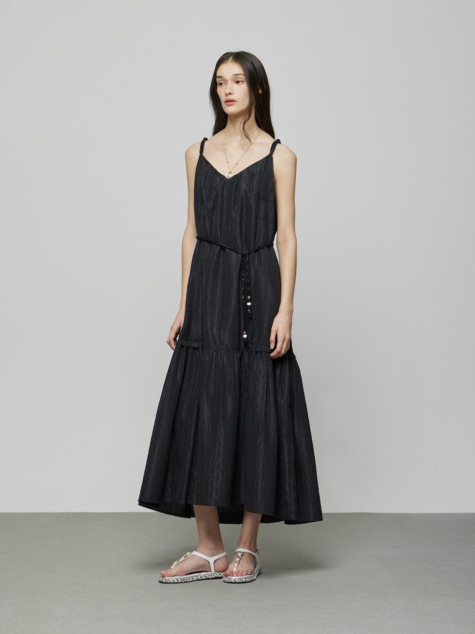 DEWL Sleeveless Crinkle Dress [BK] (D252MSE053)
