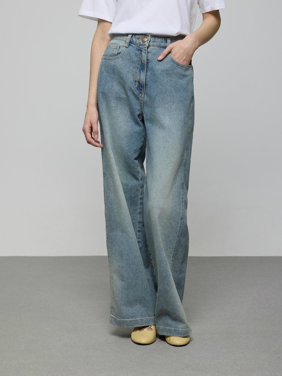 DEWL Washed Denim Pants (D252PSA439) [LB]