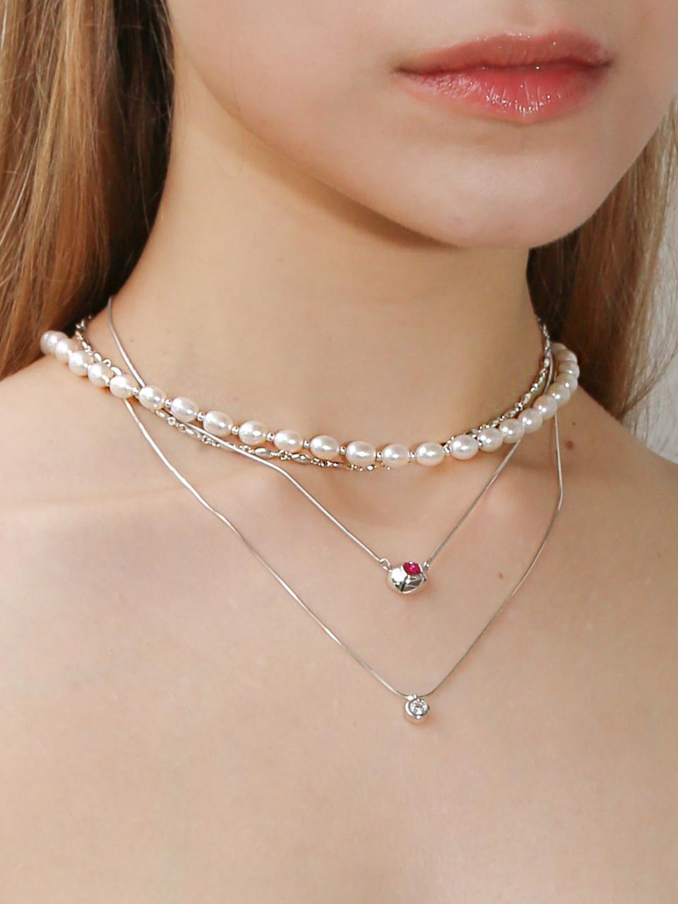 dfarbe 925 Sterling Silver Freshwater Pearl Adjustable Chain Necklace