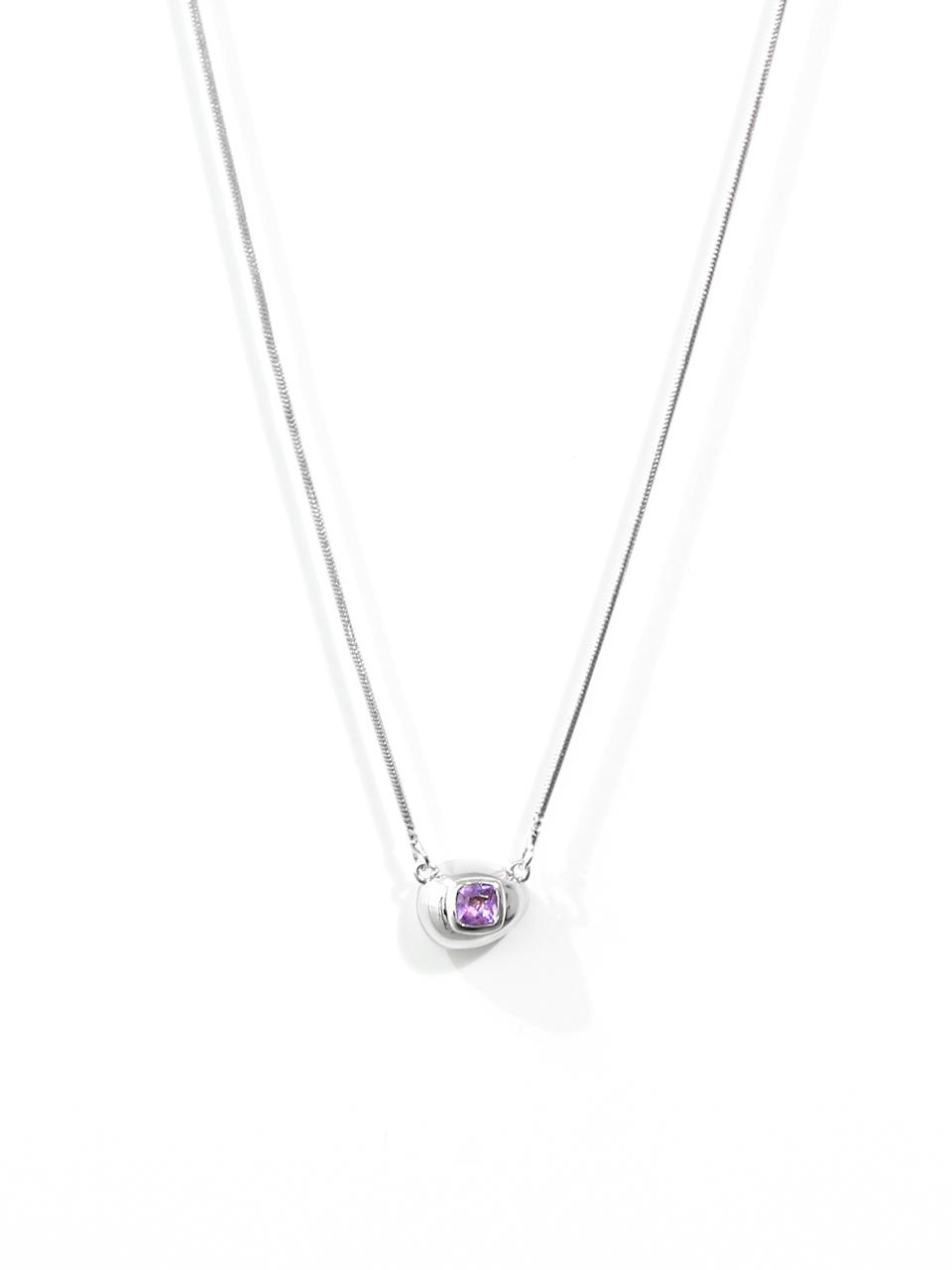 dfarbe Natural Teardrop Sterling Silver Necklace
